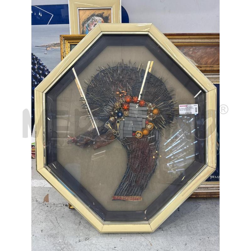 QUADRO BRACCIOLINI UCCELLO TECNICA MISTA | Mercatino dell'Usato Roma somalia 1