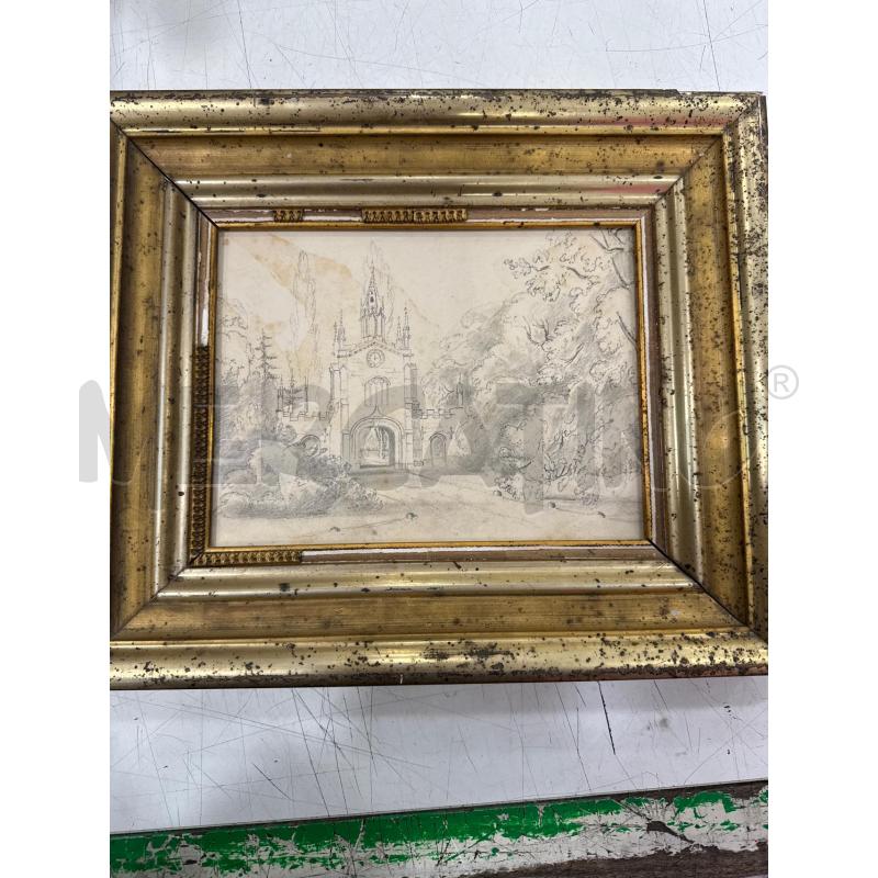 QUADRO CORNICE DORATA DA RIVEDERE  | Mercatino dell'Usato Roma somalia 1