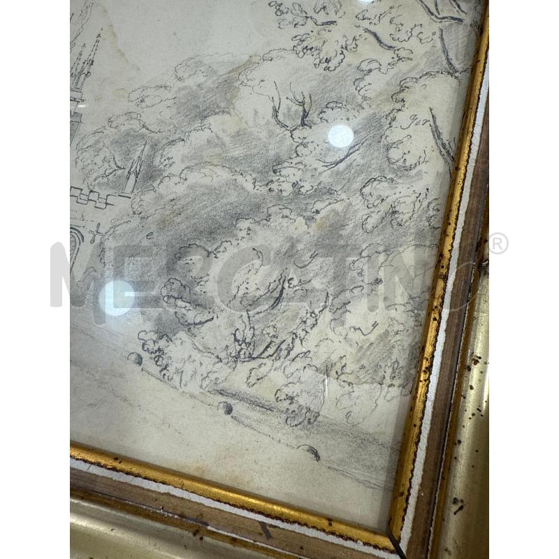 QUADRO CORNICE DORATA DA RIVEDERE  | Mercatino dell'Usato Roma somalia 3