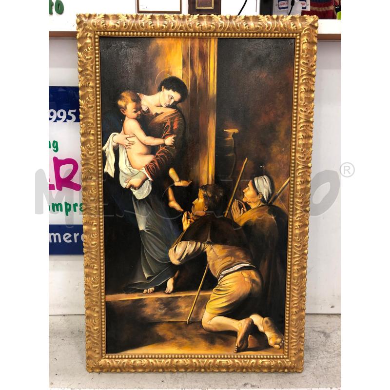 QUADRO CORNICE DORATA DONNA CON BAMBINO | Mercatino dell'Usato Roma somalia 1