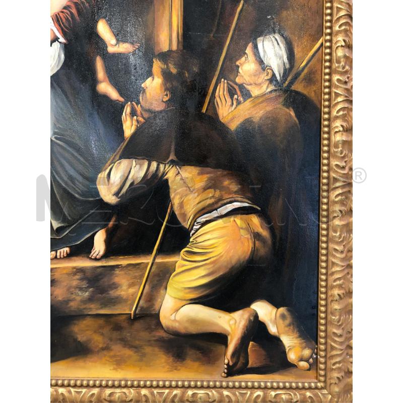 QUADRO CORNICE DORATA DONNA CON BAMBINO | Mercatino dell'Usato Roma somalia 3