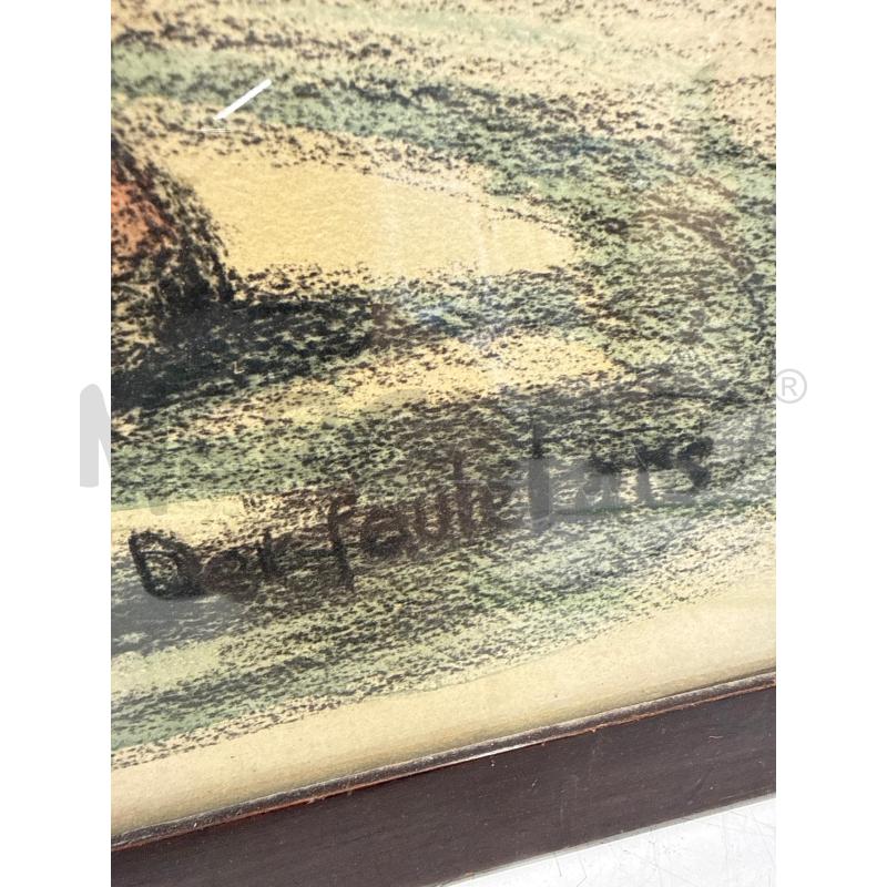QUADRO CORNICE LEGNO UOMCO CON CORDA  | Mercatino dell'Usato Roma somalia 4