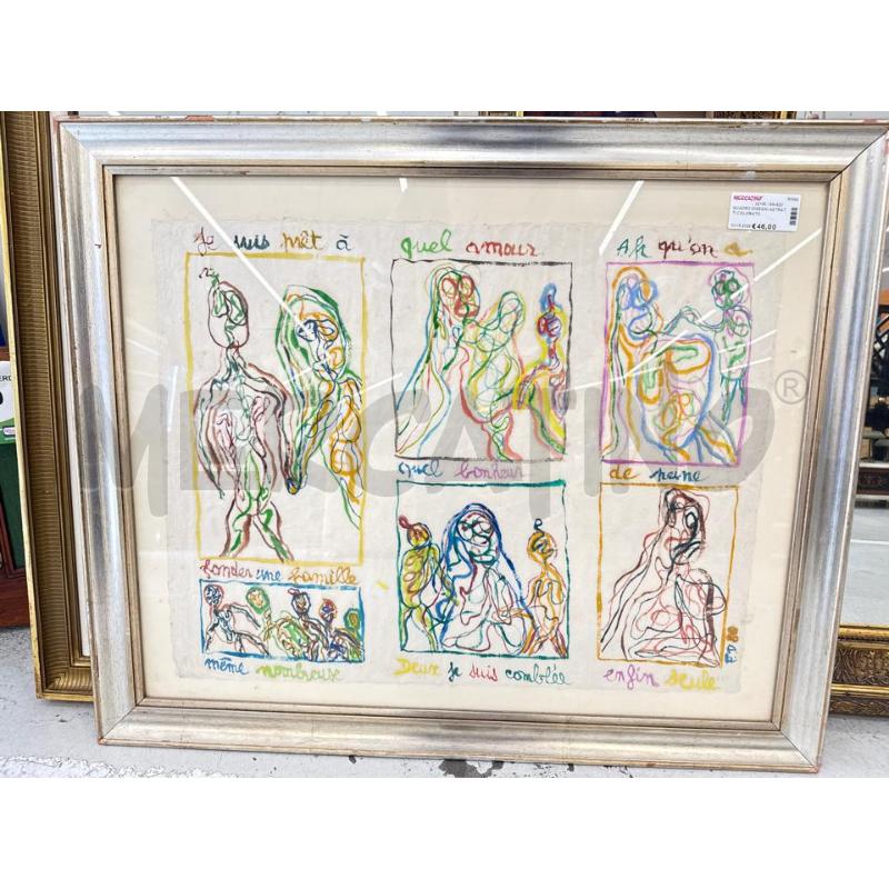 QUADRO DISEGNI ASTRATTI COLORATO | Mercatino dell'Usato Roma somalia 1