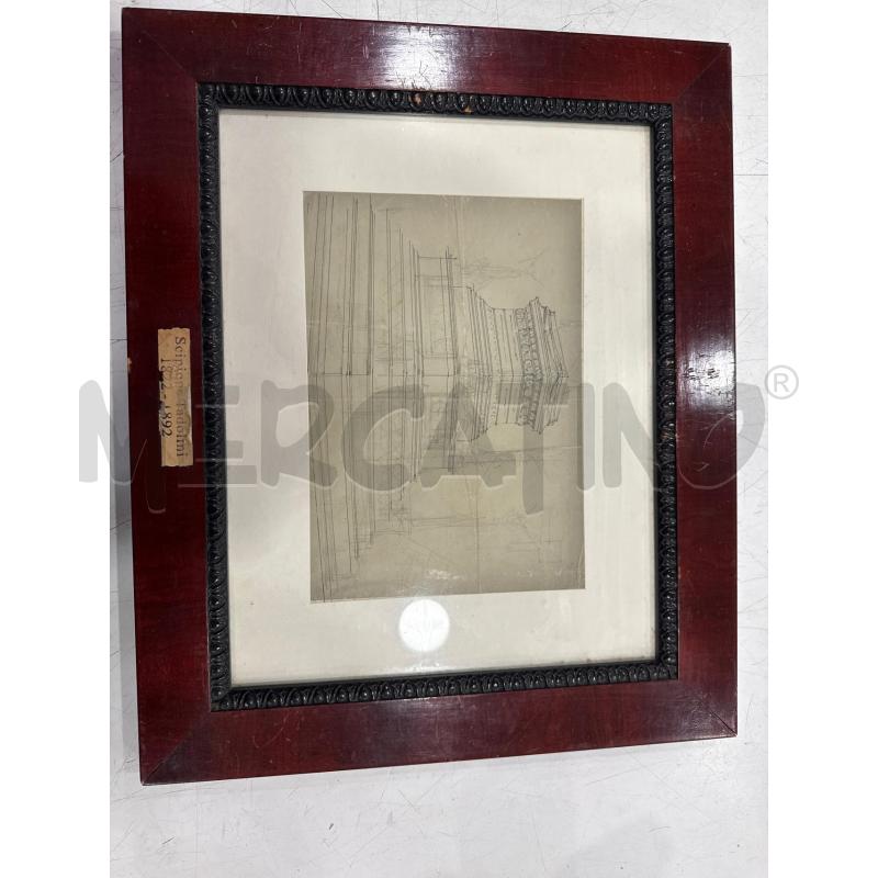 QUADRO DISEGNO GIANICOLO SCIPIONE TADOLINI | Mercatino dell'Usato Roma somalia 1