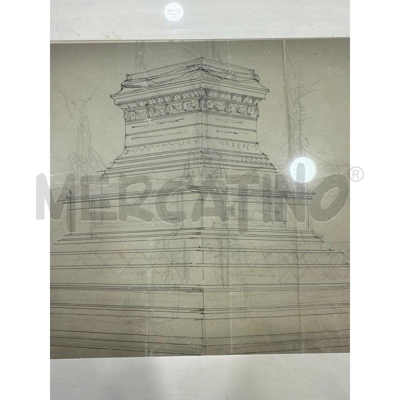 QUADRO DISEGNO GIANICOLO SCIPIONE TADOLINI | Mercatino dell'Usato Roma somalia 3