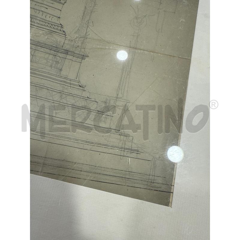 QUADRO DISEGNO GIANICOLO SCIPIONE TADOLINI | Mercatino dell'Usato Roma somalia 4