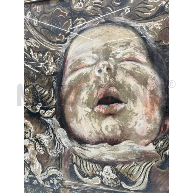 QUADRO ELENA BRACCIOLINI RITRATTO DI NEONATO BAROCCO | Mercatino dell'Usato Roma somalia 2