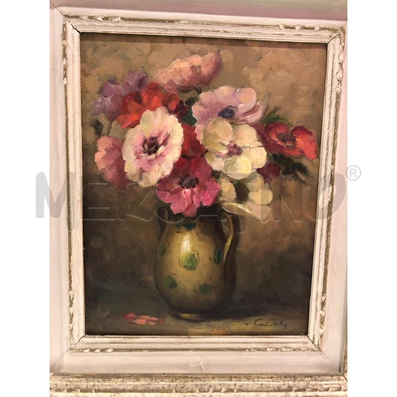 QUADRO FIORI COLORATI C/DOR  | Mercatino dell'Usato Roma somalia 2