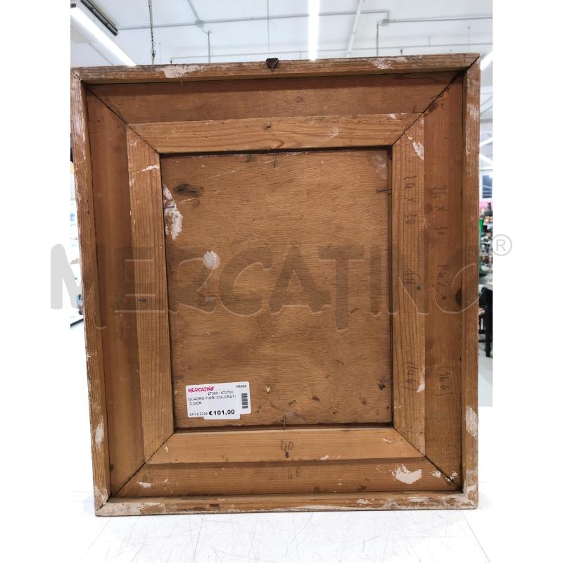 QUADRO FIORI COLORATI C/DOR  | Mercatino dell'Usato Roma somalia 4