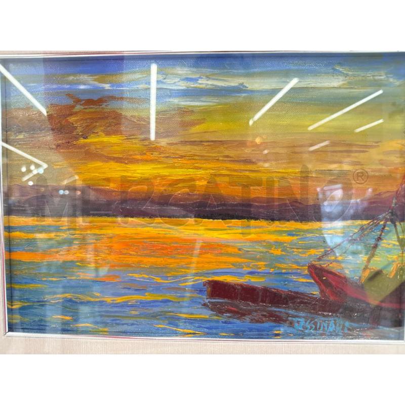 QUADRO G.TASSINARI MARINA AL TRAMONTO | Mercatino dell'Usato Roma somalia 3