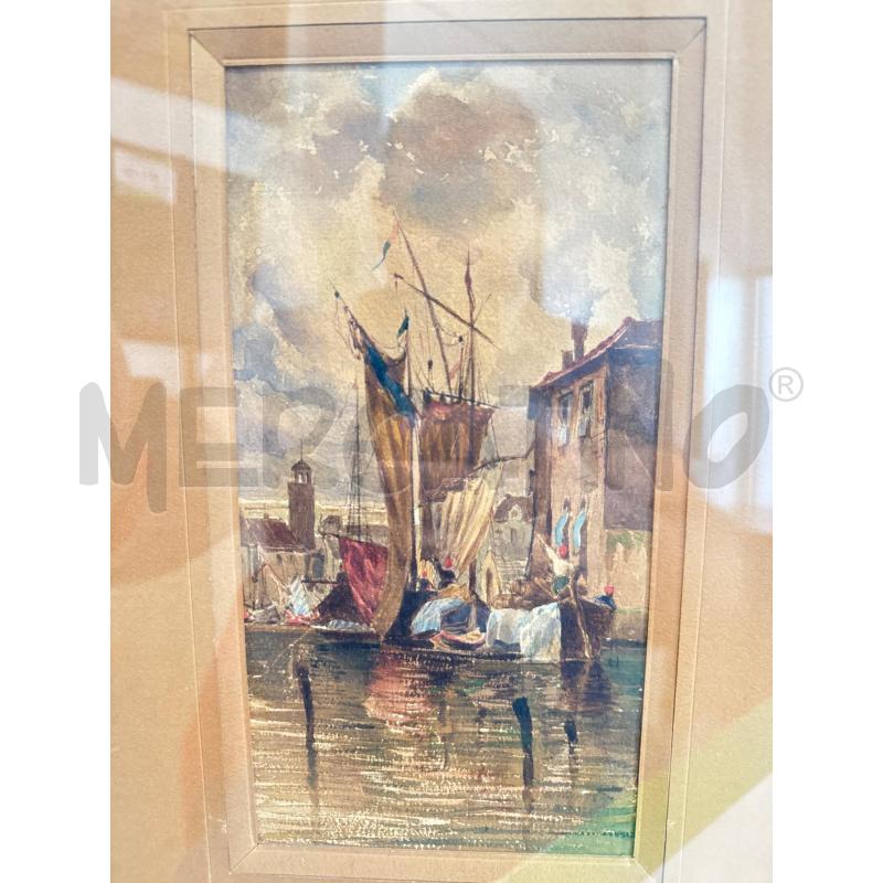 QUADRO GOUCHE BARCA A VELA | Mercatino dell'Usato Roma somalia 2