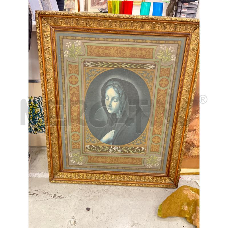 QUADRO GRANDE MADONNA CORN DORATA  | Mercatino dell'Usato Roma somalia 1