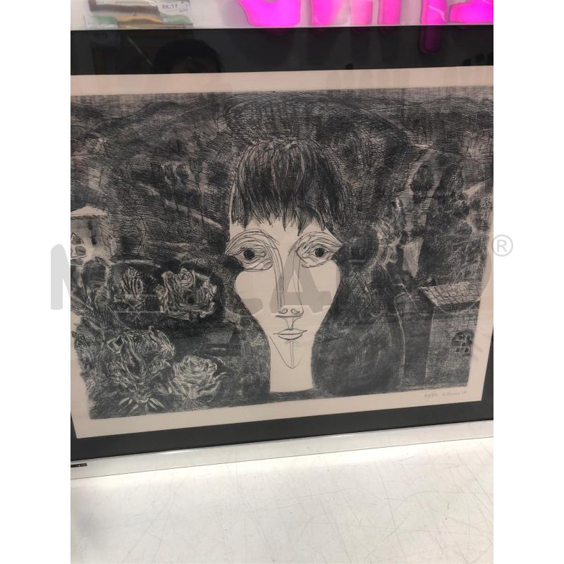 QUADRO INCISIONE BERTO RITRATTO  | Mercatino dell'Usato Roma somalia 1
