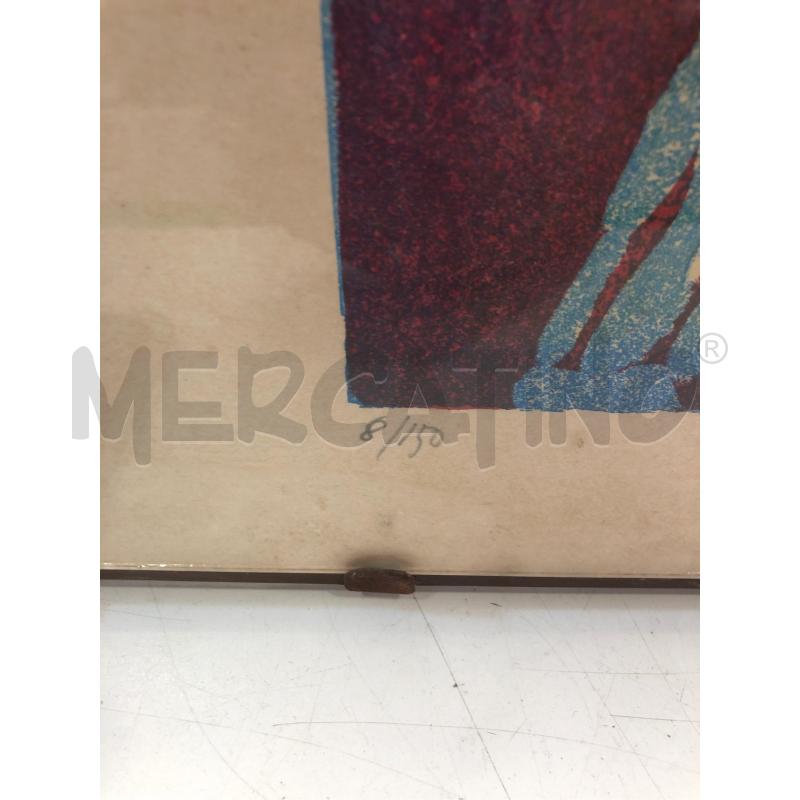 QUADRO LITO MACCARI FONDO VIOLA  | Mercatino dell'Usato Roma somalia 3