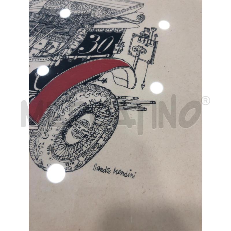 QUADRO LITO SANDRO MENDINI GANGSTER CAR | Mercatino dell'Usato Roma somalia 2
