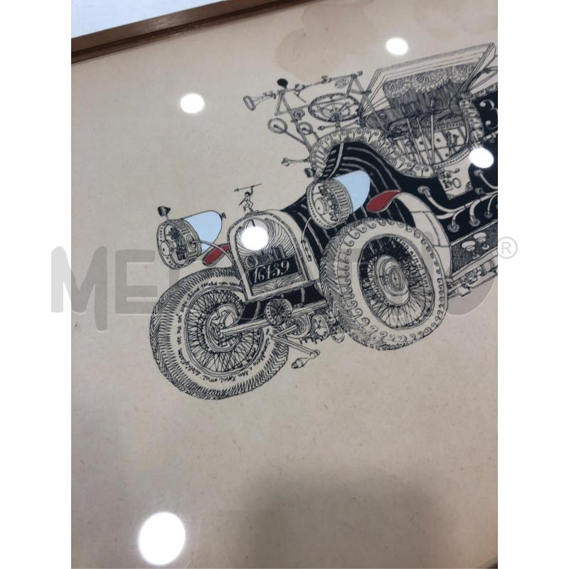 QUADRO LITO SANDRO MENDINI GANGSTER CAR | Mercatino dell'Usato Roma somalia 3