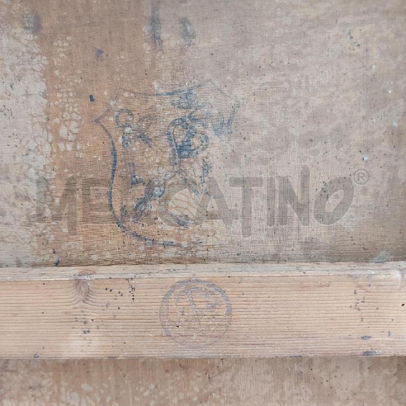 QUADRO PAESAGGIO CAMPAGNA CON CASOLARE 50X42 | Mercatino dell'Usato Roma somalia 5