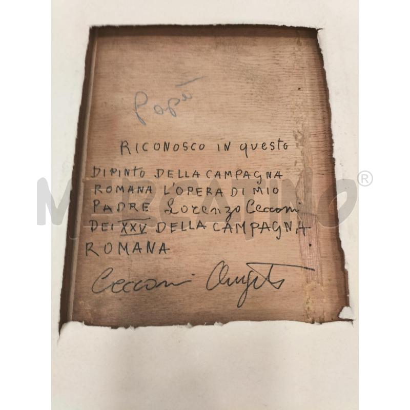 QUADRO PAESAGGIO CAMPAGNE ROMANE 75X43 | Mercatino dell'Usato Roma somalia 3