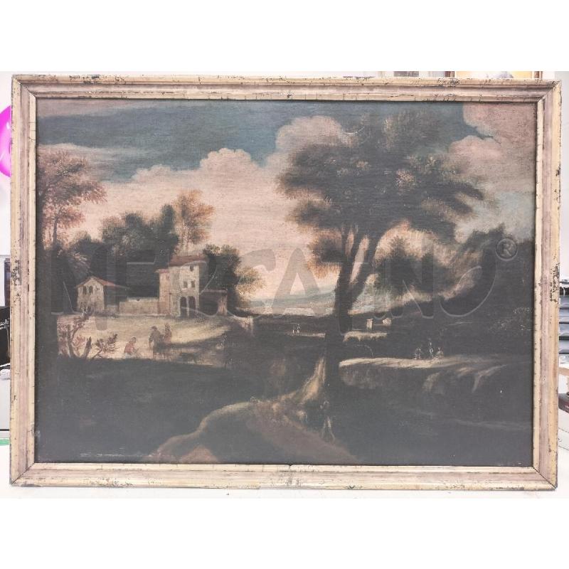 QUADRO PAESAGGIO CON CASCINA | Mercatino dell'Usato Roma somalia 1