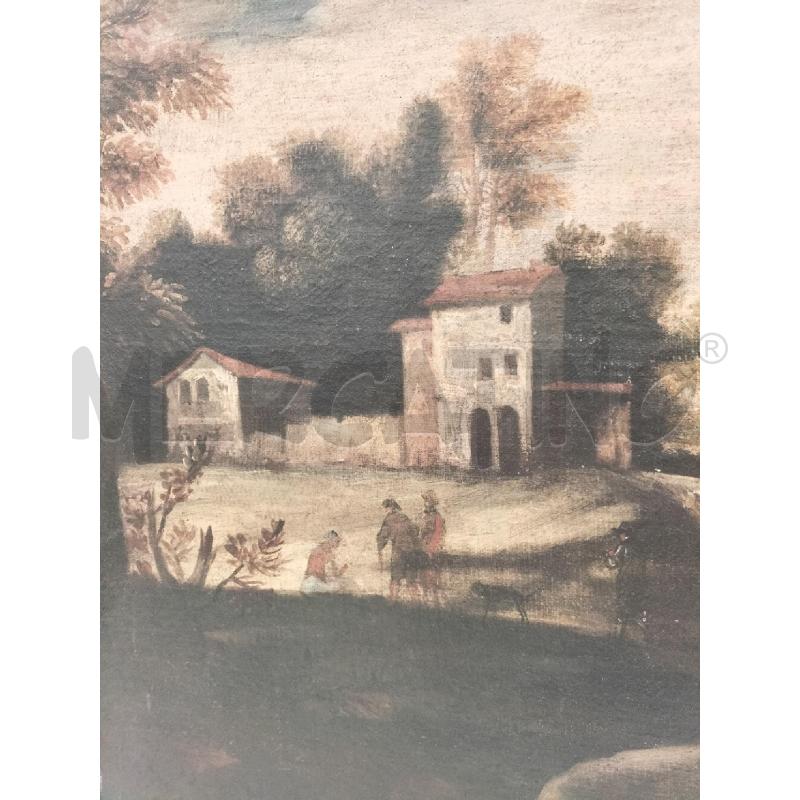 QUADRO PAESAGGIO CON CASCINA | Mercatino dell'Usato Roma somalia 2