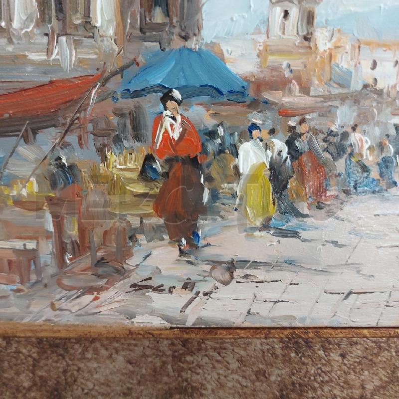 QUADRO PAESAGGIO VIALE CON PERSONE CORN.DOR 57X47 | Mercatino dell'Usato Roma somalia 3
