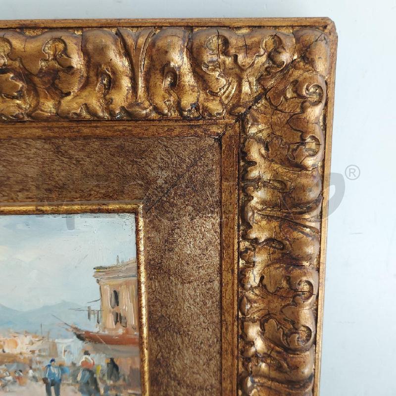 QUADRO PAESAGGIO VIALE CON PERSONE CORN.DOR 57X47 | Mercatino dell'Usato Roma somalia 4