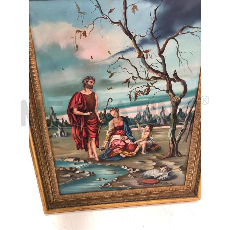 QUADRO SCENA UOMO DONNA BAMBINO FIUME | Mercatino dell'Usato Roma somalia 1