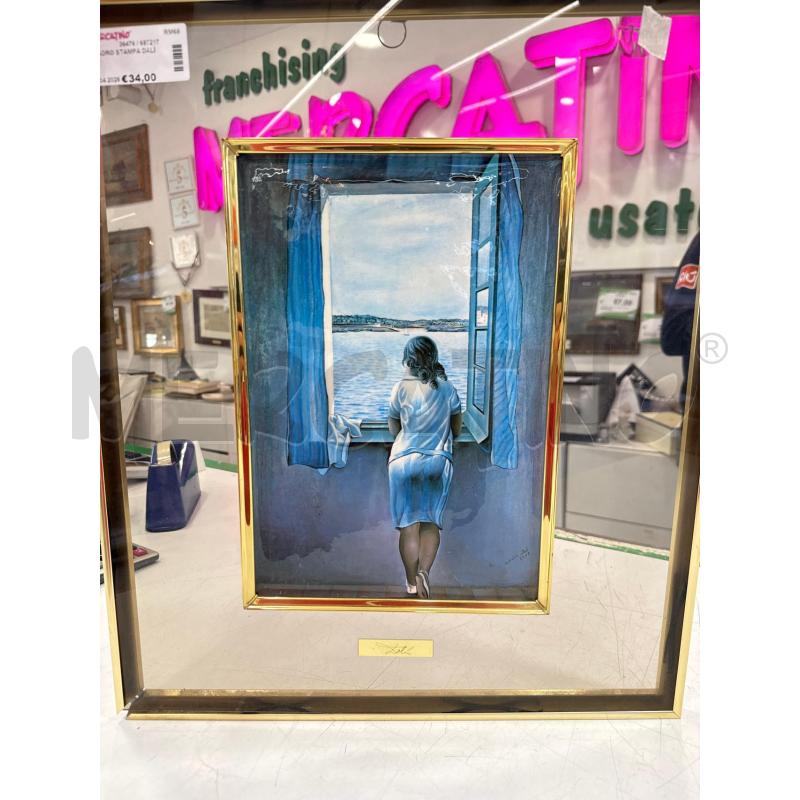 QUADRO STAMPA DALÌ | Mercatino dell'Usato Roma somalia 1