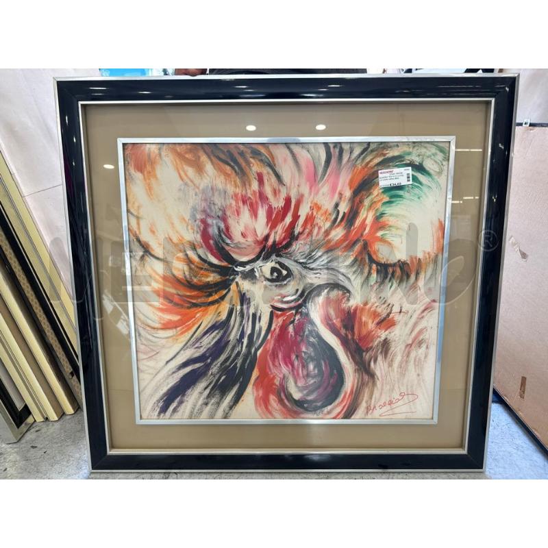 QUADRO TESTA DI UCCELLO CORN NERA BRACCIOLINI | Mercatino dell'Usato Roma somalia 1