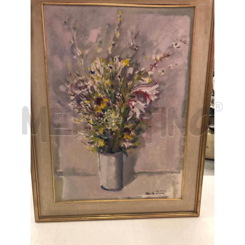 QUADRO VASO FIORI DI PIETRO  | Mercatino dell'Usato Roma somalia 1