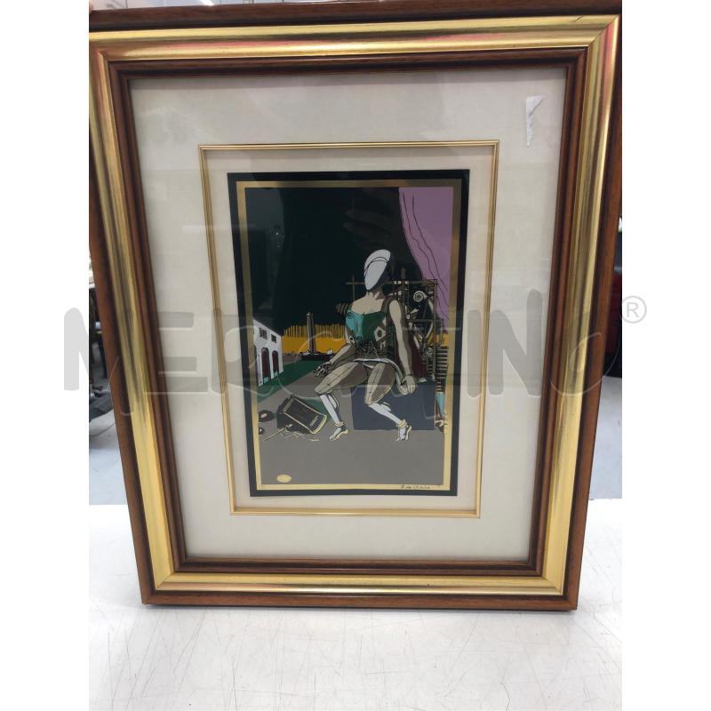 QUADRO  DE CHIRICO UOMO SEDUTO | Mercatino dell'Usato Roma somalia 1