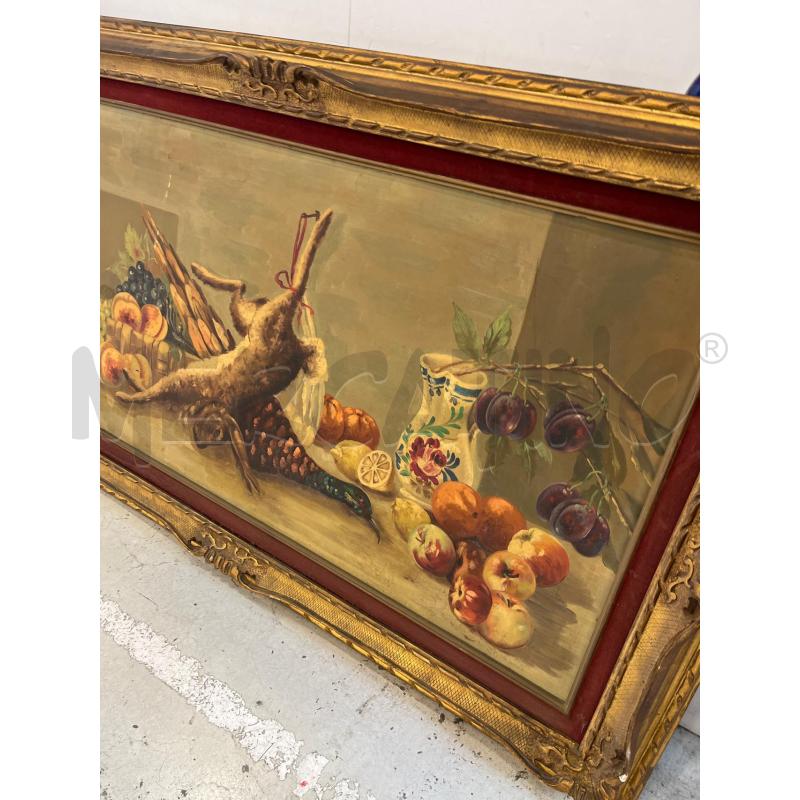 QUADRO  NATURA MORTA CONIGLIO  | Mercatino dell'Usato Roma somalia 3