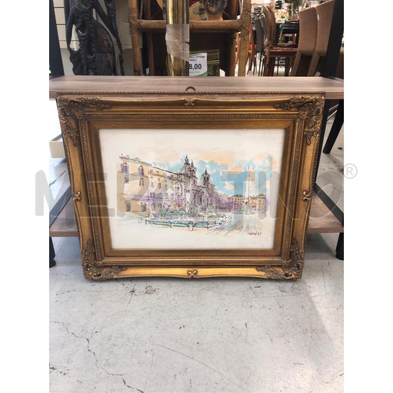 QUADRO  PIAZZA NAVONA  | Mercatino dell'Usato Roma somalia 1
