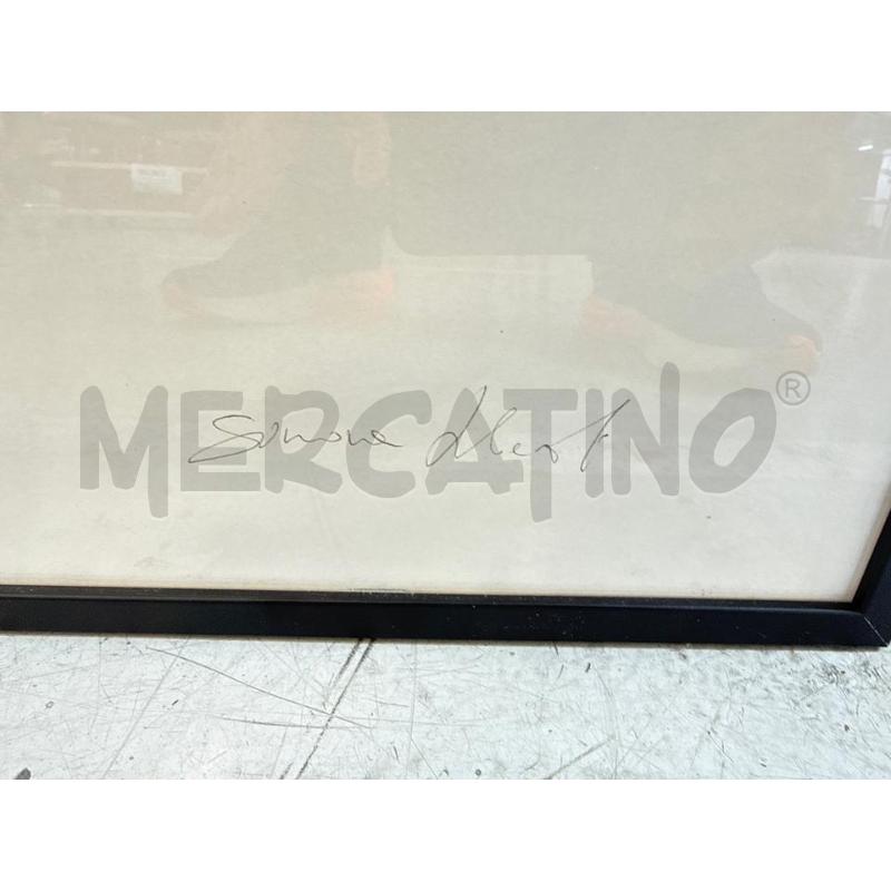 QUADRO  UOMO PENSANTE  CORNICE NERA | Mercatino dell'Usato Roma somalia 2