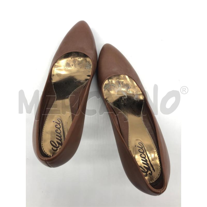 SCARPE DONNA GUCCI MARRONE TACCO GG | Mercatino dell'Usato Roma somalia 3