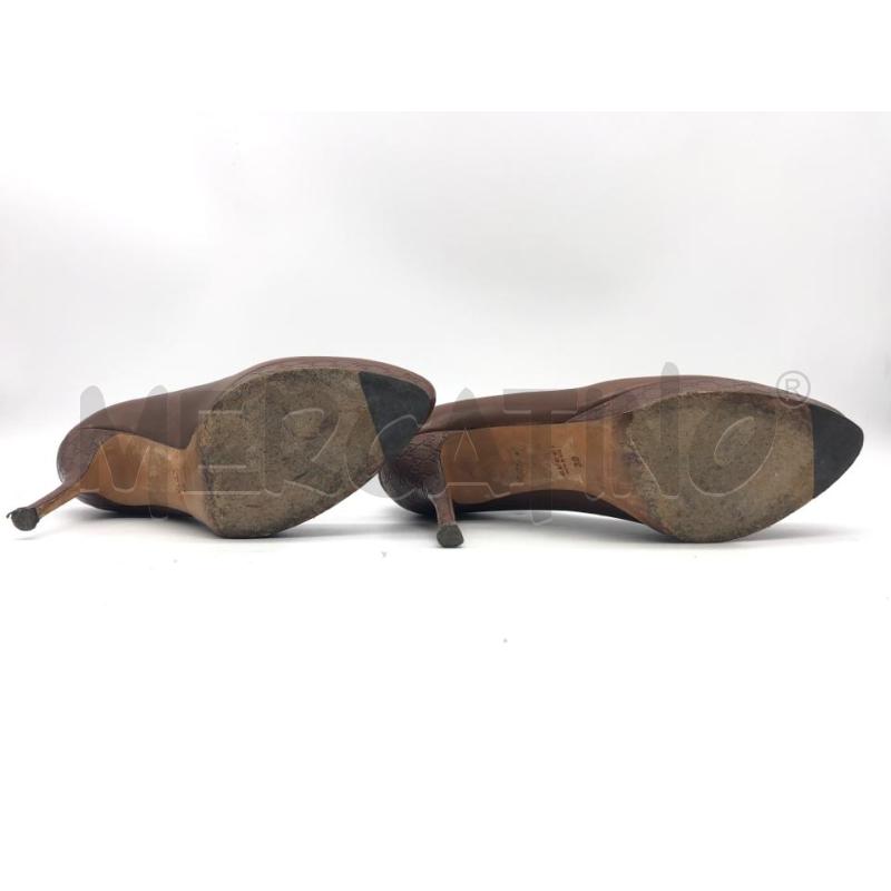 SCARPE DONNA GUCCI MARRONE TACCO GG | Mercatino dell'Usato Roma somalia 5