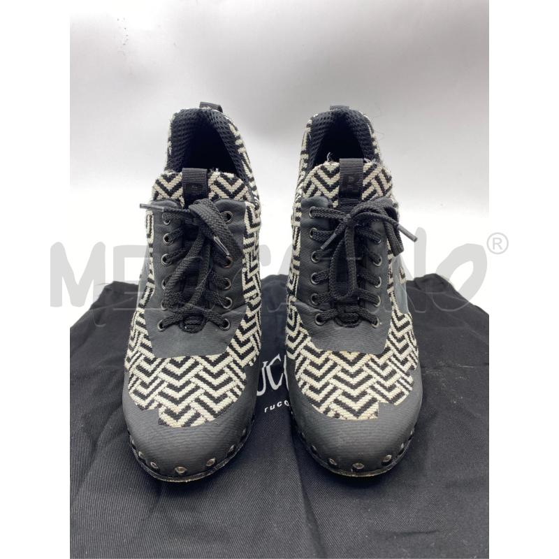 SCARPE DONNA RUCOLINE BIANCO NERO SPIGATO | Mercatino dell'Usato Roma somalia 3