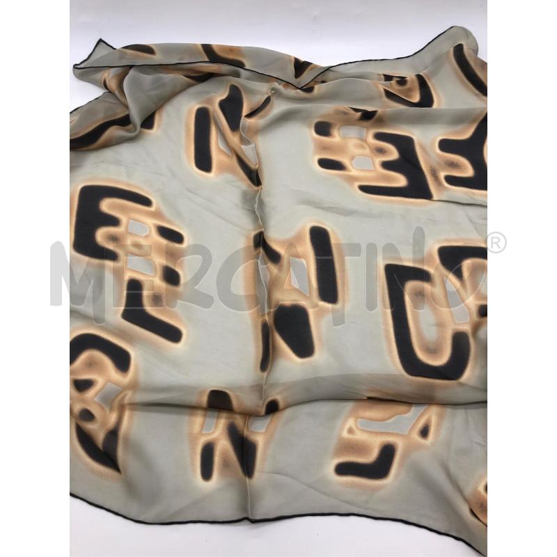 SCIALLE FENDI VERDINO SCRITTE BEIGE MARRONI NEW  | Mercatino dell'Usato Roma somalia 2