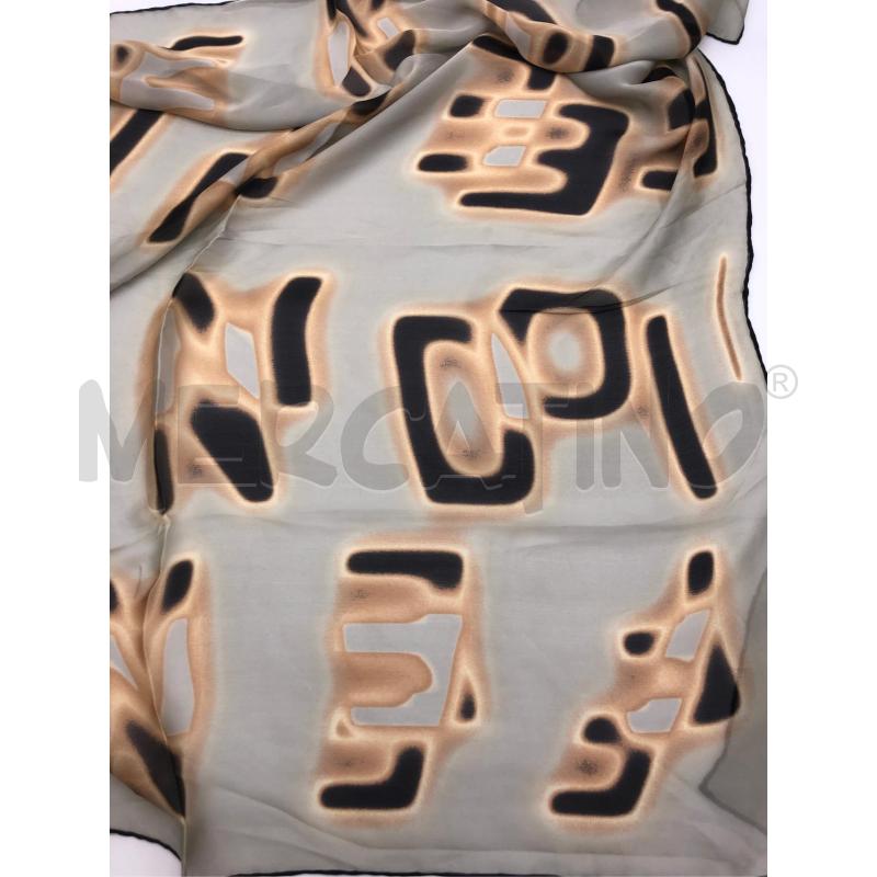SCIALLE FENDI VERDINO SCRITTE BEIGE MARRONI NEW  | Mercatino dell'Usato Roma somalia 4
