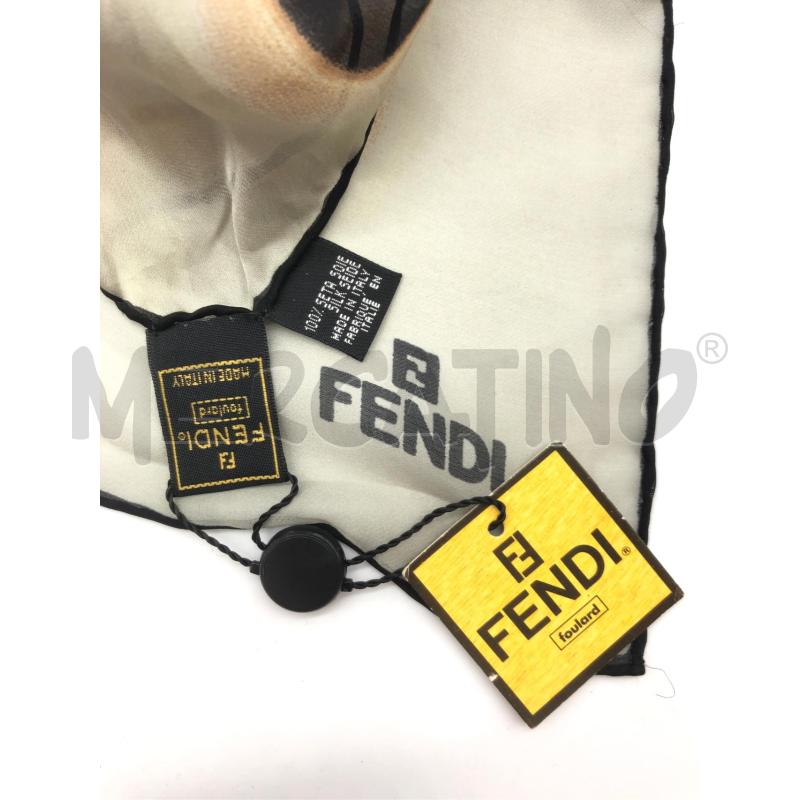 SCIALLE FENDI VERDINO SCRITTE BEIGE MARRONI NEW  | Mercatino dell'Usato Roma somalia 5
