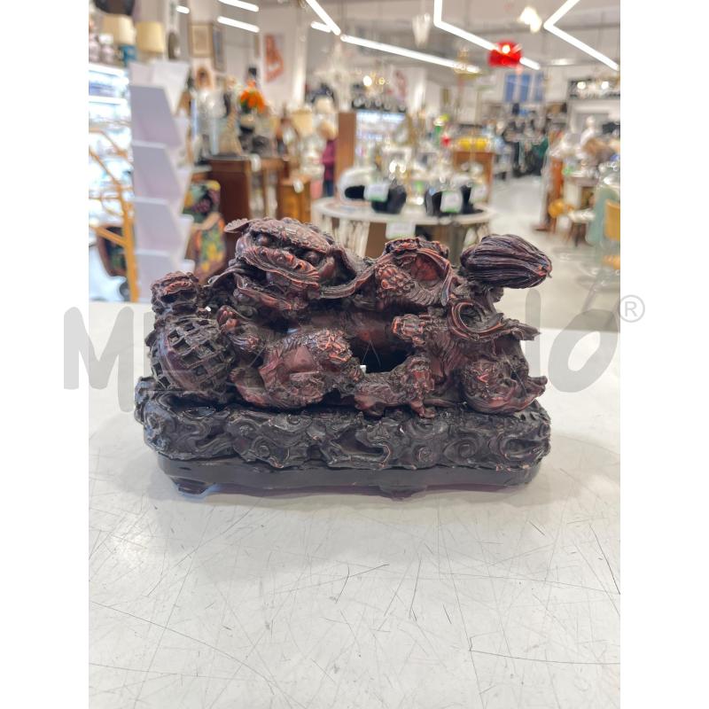 SCULTURA ORIENTALE DRAGO CON BASE | Mercatino dell'Usato Roma somalia 1