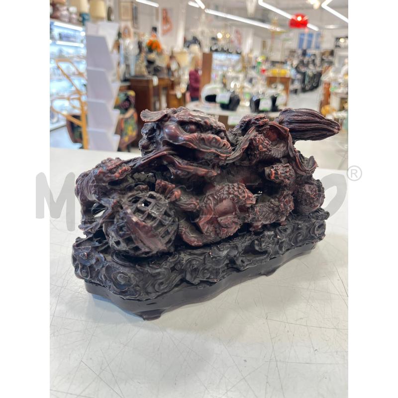SCULTURA ORIENTALE DRAGO CON BASE | Mercatino dell'Usato Roma somalia 2