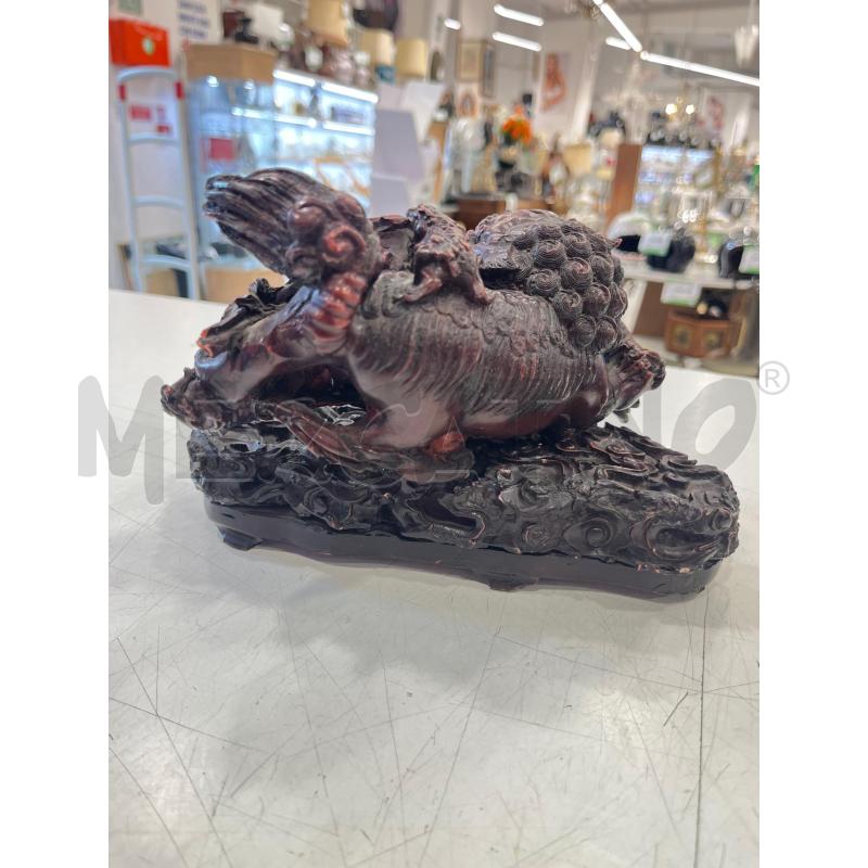 SCULTURA ORIENTALE DRAGO CON BASE | Mercatino dell'Usato Roma somalia 4