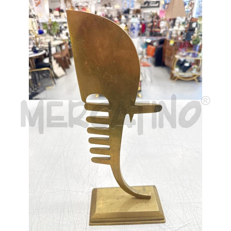 SCULTURA  PETTINE DORATO  | Mercatino dell'Usato Roma somalia 1