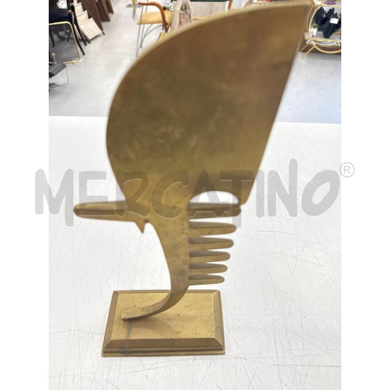 SCULTURA  PETTINE DORATO  | Mercatino dell'Usato Roma somalia 2