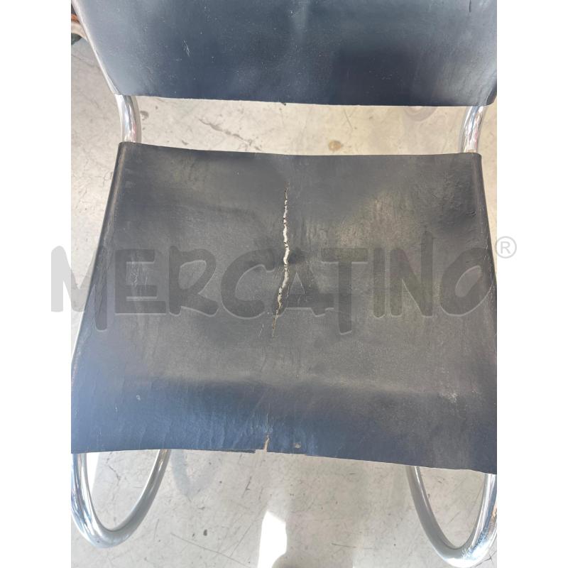 SEDIE 4 PZ CROMO PELLE NERE DA RIV | Mercatino dell'Usato Roma somalia 3