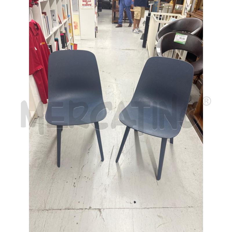 SEDIE COPPIA IKEA BLU  | Mercatino dell'Usato Roma somalia 1