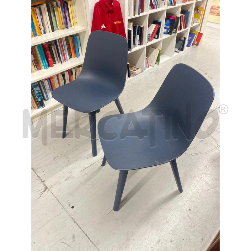 SEDIE COPPIA IKEA BLU  | Mercatino dell'Usato Roma somalia 2