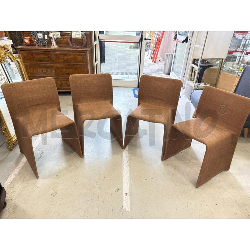 SEDIE MOLTENI SEDUTA MARRONE 4PZ | Mercatino dell'Usato Roma somalia 1