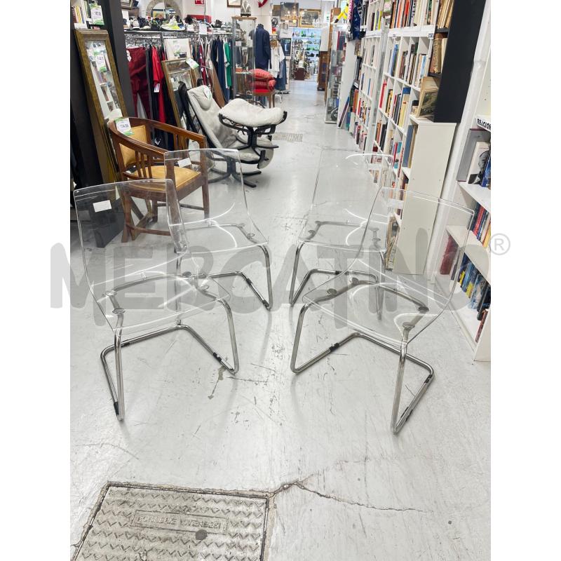 SEDIE PLASTICA 4PZ | Mercatino dell'Usato Roma somalia 1